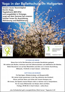 YOGA Flyer Kerstin Kopp