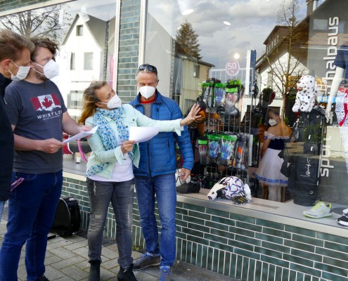 Planung im Schaufenster