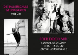 Die Ballettschule im Hofgarten wird 25!